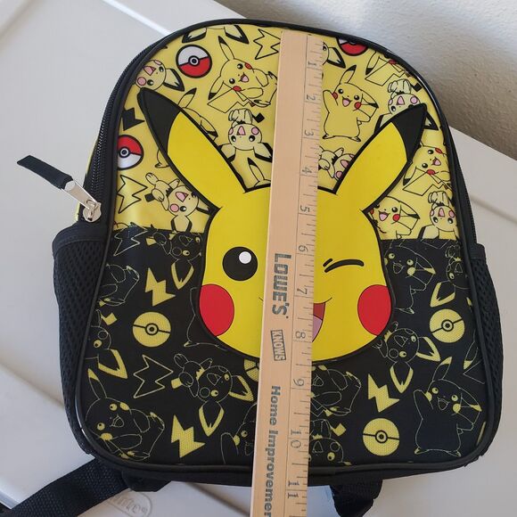 Pokémon Pikachu Mini Backpack by Bioworld - Adorable Pichu & Pokéball Design - Picture 8 of 10